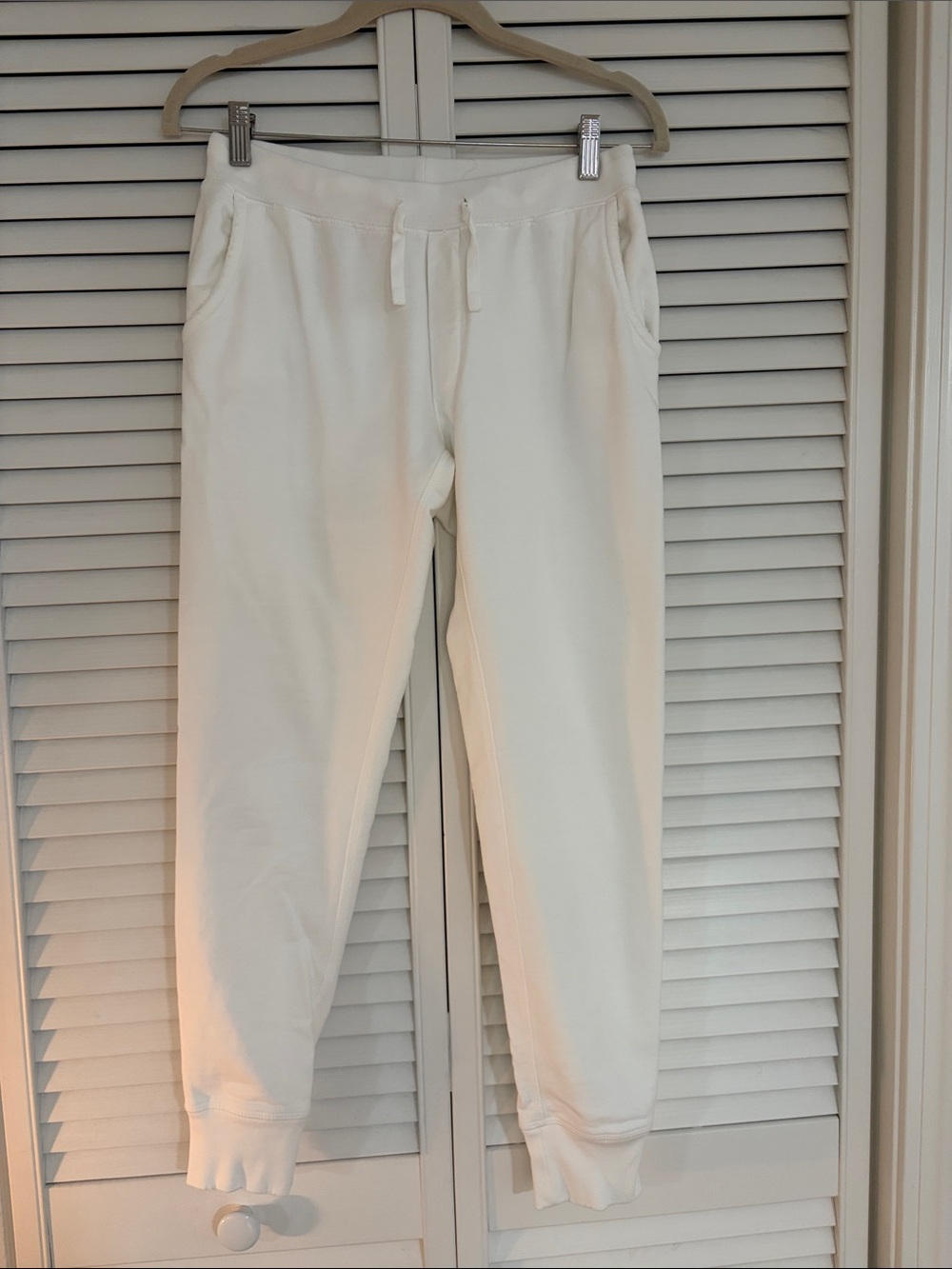 Leallo White Joggers XS